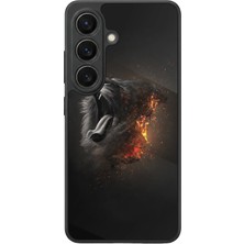 Samsung Galaxy S26 Uyumlu Aslan Tasarımlı Glossy Premium Kılıf