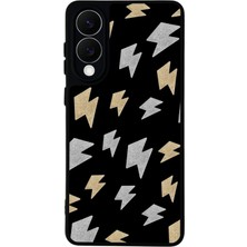 Samsung Galaxy S25 Edge Uyumlu Simsek Tasarımlı Glossy Premium Kılıf
