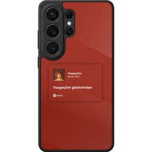 Samsung Galaxy S26 Ultra Uyumlu Sarki Sozleri Tasarımlı Glossy Premium Kılıf