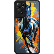 Xiaomi Redmi Note 11 Pro / 12 Pro Uyumlu At Horse Tasarımlı Glossy Premium Kılıf