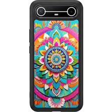 Tecno Spark Slim 5g Uyumlu Mandala Tasarımlı Glossy Premium Kılıf