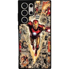 Samsung Galaxy S22 Ultra Uyumlu  Iron Man ( Demir Adam ) Tasarımlı Glossy Premium Kılıf