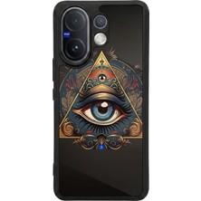 Vivo V60 Uyumlu Göz Tasarımlı Glossy Premium Kılıf