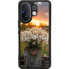 Vivo V60 Uyumlu Cicek Tasarımlı Glossy Premium Kılıf