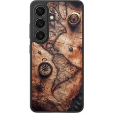 Samsung Galaxy S26 Uyumlu Harita Tasarımlı Glossy Premium Kılıf