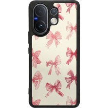 Vivo V60 Uyumlu Kurdele Tasarımlı Glossy Premium Kılıf