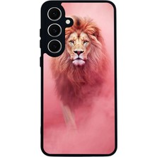 Samsung Galaxy S24FE Uyumlu Aslan Tasarımlı Glossy Premium Kılıf