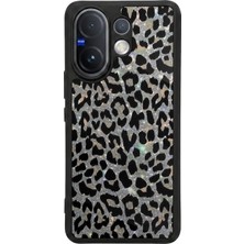 Vivo V60 Uyumlu Hologram Leopar Tasarımlı Glossy Premium Kılıf