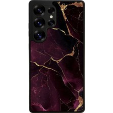 Samsung Galaxy S25 Ultra Uyumlu Mermer Marble Tasarımlı Glossy Premium Kılıf