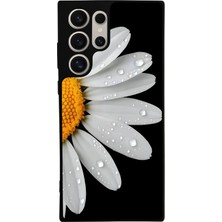 Samsung Galaxy S22 Ultra Uyumlu Papatya Tasarımlı Glossy Premium Kılıf