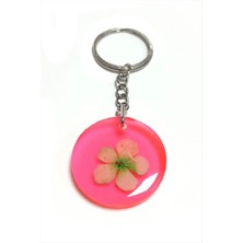 MidasTech Kartopu Çiçeği Papatya Epoksi Anahtarlık Nemere