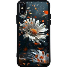 iPhone Xs Max Uyumlu Cicek Tasarımlı Glossy Premium Kılıf