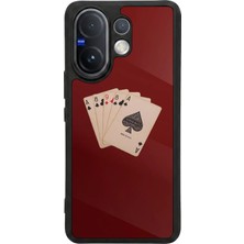 Vivo V60 Uyumlu Kirmizi Tasarımlı Glossy Premium Kılıf