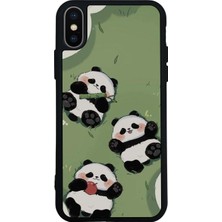 iPhone Xs Max Uyumlu Panda Tasarımlı Glossy Premium Kılıf