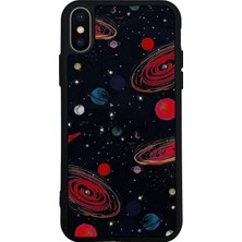 iPhone Xs Max Uyumlu Uzay Tasarımlı Glossy Premium Kılıf