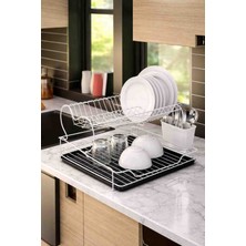 Kiwa Diva 2 Katlı Metal Tabaklık Bulaşık Kurutmalık