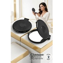 Marsilyan Katlanabilir Ikili Cep Aynası Seti – Ultra Net Cam & Ergonomik Kompakt Tasarım