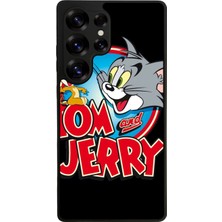 Samsung Galaxy S25 Ultra Uyumlu Tom And Jerry Tasarımlı Glossy Premium Kılıf