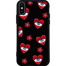 iPhone Xs Max Uyumlu Göz Tasarımlı Glossy Premium Kılıf