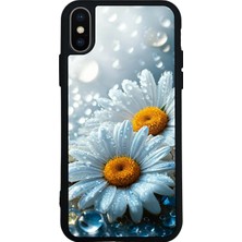 iPhone Xs Max Uyumlu Cicek Tasarımlı Glossy Premium Kılıf
