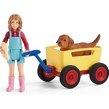 SHC4200 Schleich 42543 Farm World Yavru Köpek Arabası