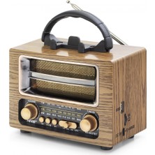 Marsilyan Bluetooth Nostaljik Hoparlör Fm 16.7 x 9.5 x 13.8 cm NS6637BT