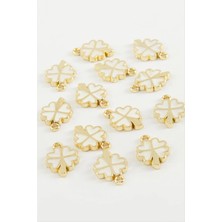 MidasTech Yonca Tek Kulplu Mineli Bileklik ve Kolye Ucu Aparatı 1 Adet Nemere