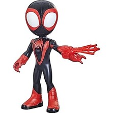 SHC4200 Spidey And His Amazing Friends Büyük Boy Miles Morales: Spider-Man Figürü, 22,5 Cm'lik