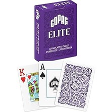 SHC4200 Copag ELITE%100 Plastik Oyun Kartları, Poker Boyu Endeks Tek Deste, Mor