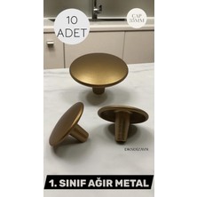 10 Adet Mantar Düğme Mobilya Vestiyer Çekmece Mutfak Dolap Kulpu Tek Delik Düğme Kulp