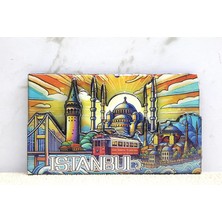 Marsilyan Ahşap Istanbul Temalı Magnet - Model 7