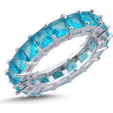 Merano Design Square Turkuaz Yüzük