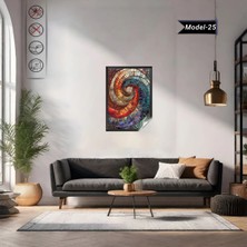 Akıllı Kağıt Statik Tutunma Özellikli Tablo - Poster Modern (Model-25)