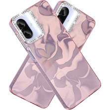 Nezih Case Samsung Galaxy A07 Uyumlu Airbagli Parlak Taşlı Şık Tasarımlı Kapak Kılıf