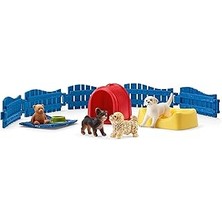 SHC4200 Schleich 42480 Yavru Köpek Kulübesi Oyuncak Figürü, Çok Renkli