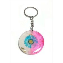 MidasTech Papatya Kalp Epoksi Anahtarlık Nemere