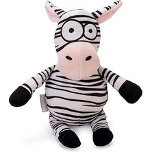SHC4200 Beeztees Köpek Oyuncağı, Sesli, Zebra, Peluş, Siyah/beyaz, 25X12X9,5CM