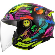 Ls2 Funny 2 Joy Açık Model Çocuk Kaskı (Siyah)