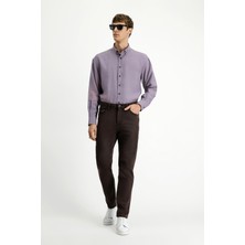 Kiğılı Regular Fit Standart Kesim Likralı Kanvas / Chino Pantolon