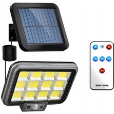 Gaman 144 Cob LED Güneş Enerjili Sensörlü – Bahçe, Teras, Garaj Için Güneş Enerjili Dış Mekan Aydınlatma