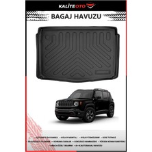 Rizline Jeep Renegade 2018 Sonrası Uyumlu Bagaj Havuzu Sabit Zemin