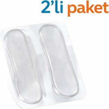 Ayakkabı Vurma Önleyici Silikon Topuk Koruyucu 2'li Şeffaf Jel Topuk Yastığı & Nasır Önleyici Ped