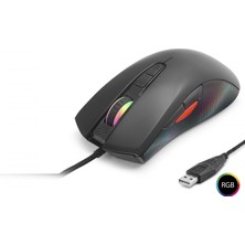 Marsilyan G802 Gaming Mouse 7200 Dpi 8 Tuş 1000 Hz Rgb - Siyah