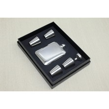 Marsilyan 4 Shot Bardaklı Matara Seti Çelik