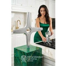 Marsilyan Emily Rosewood Serisi Saf Alüminyum Moka Pot ve Cezve Ocak Küçültücü - Kamp Yardımcısı