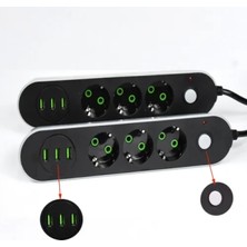 Marsilyan USB Yuvalı Üçlü Priz