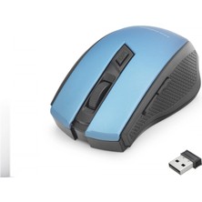 Marsilyan Kablosuz Mouse 800/1600 Dpi - Mavi Siyah HDX3404B