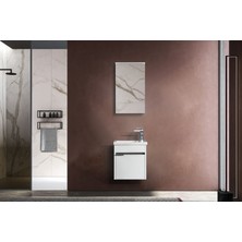 Perla 45CM Beyaz Banyo Dolabı Takımı