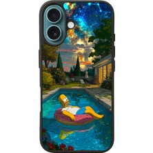 iPhone 16 Uyumlu The Simpsons Tasarımlı Glossy Premium Kılıf