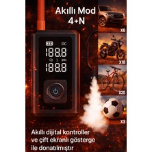 Ferro Araç Pompası, Akü Takviyesi, Fener, Powerbank Özellikli, Taşınabilir Kompresör, Araç Pompası